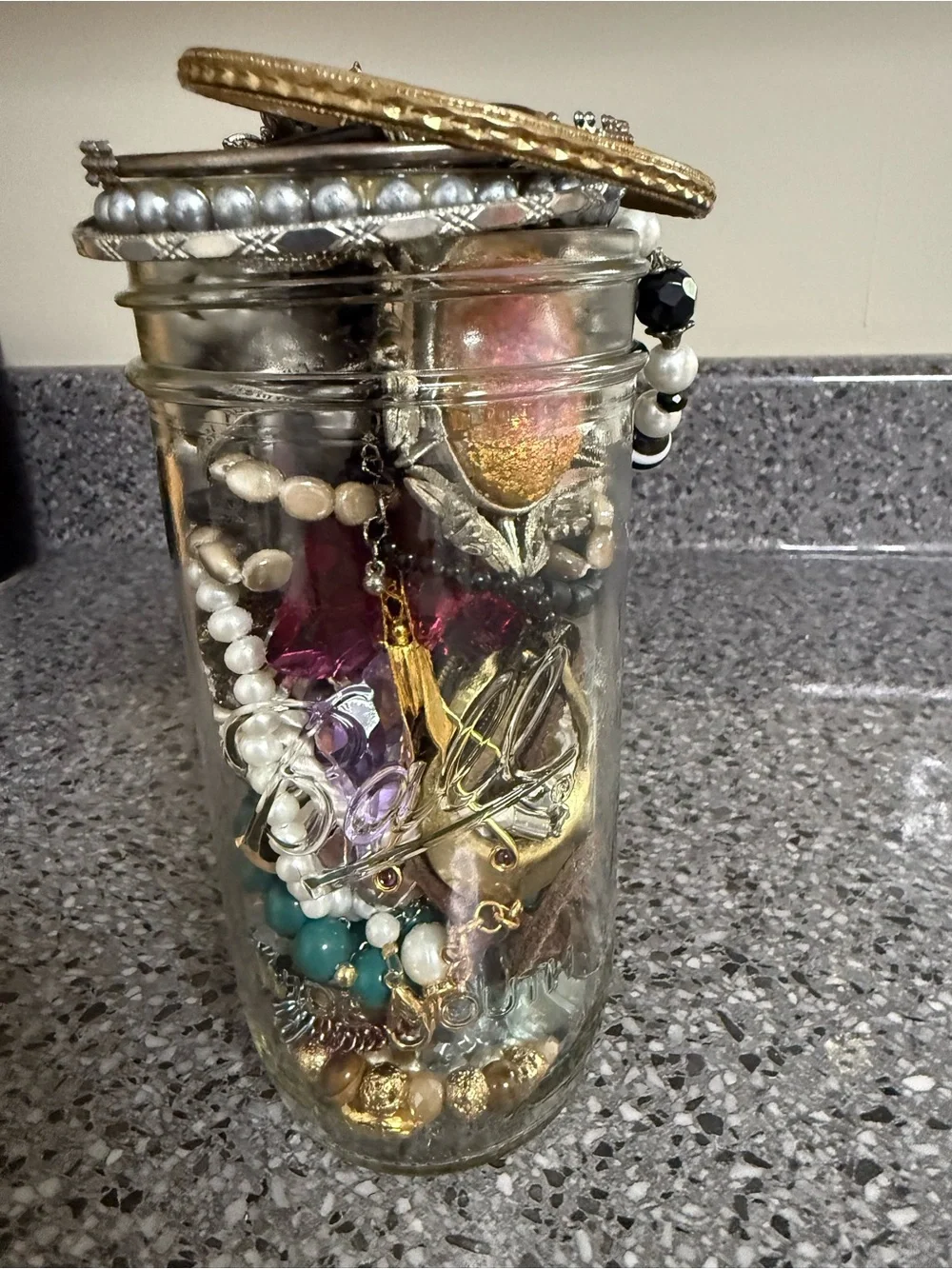 Vintage Estate Mystery Jewelry Jar